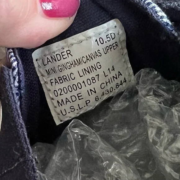 Polo Ralph Lauren Men's Lander Boat Shoes - Blue/Off White 10.5 - Picture 6 of 7